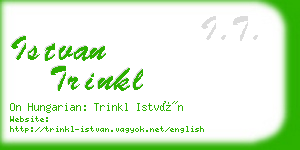 istvan trinkl business card